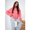 Dámská mikina Brunette korálová oversize