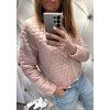 Bunda bomber pudr