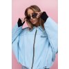 Tendy dámská jarní bunda Stay Hery na zip sky blue
