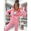 trendy dámská mikina na zip Stay Here růžová