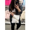 Trendy kabelka crossbody Laura Biaggi Line bílá