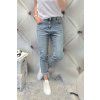 Jeans Boyfriend modré lehce trhané