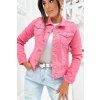 Dámská jeansová bunda pink