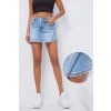 dámská elastická jeans kraťasová sukně s cvočkama