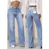 Jeans světle modré větší velikosti