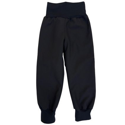 softshellové kalhoty s beránkem černé