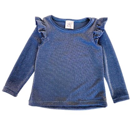 třpytivé tričko modré