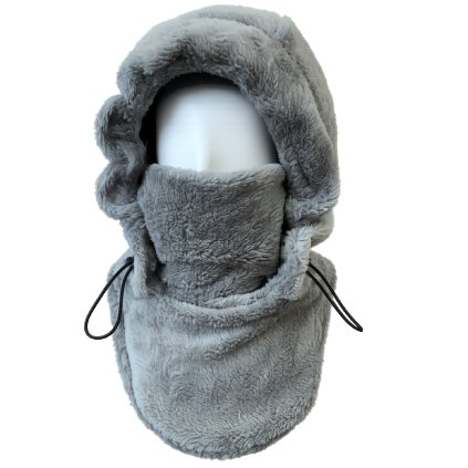 Chlupatá kukla BALACAVA ŠEDÁ