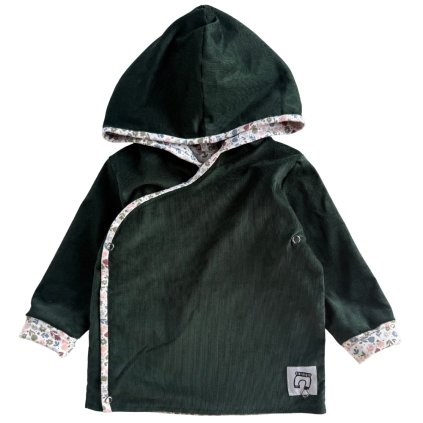 Zavinovací manšestrový kabátek