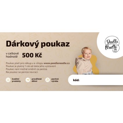 peedle needle darkovy poukaz 500