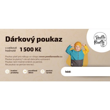 peedle needle darkovy poukaz 1500