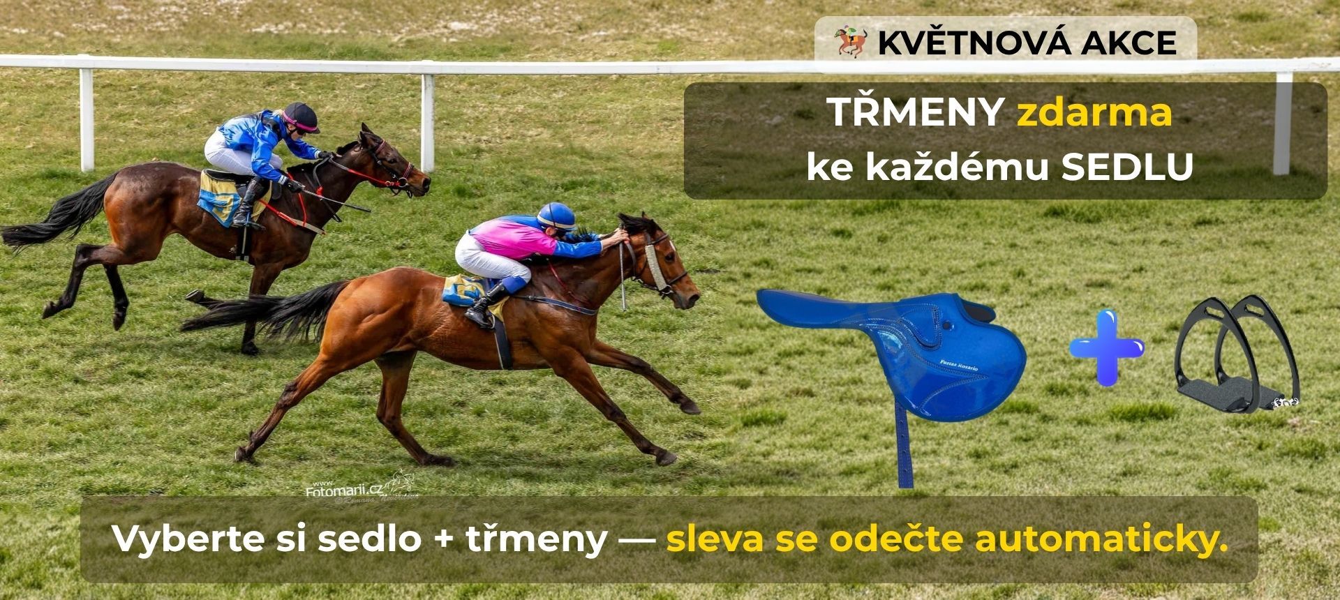 Třmeny zdarma ke každému sedlu
