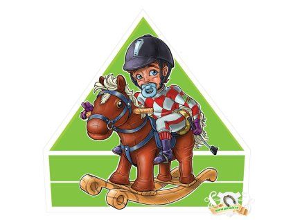 SAMOLEPKA na auto (Velikost malý jezdec)