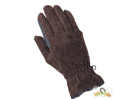 rukavice flaus hnede