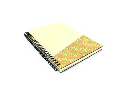 pehucraft dřevěný poznámkový blok sešit diář dřevo výřez kruhy zelené oranžové gravírování fotoalbum laser