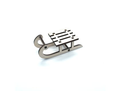 pehucraft dřevěné ozdoby dekorace dřevo vánoční vánoce sáně gravírování dárek