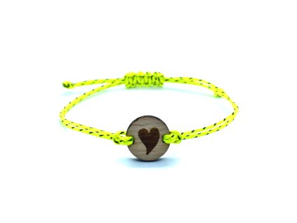 pehucraft drevene naramky buk srdce micro cord paracord darek laser
