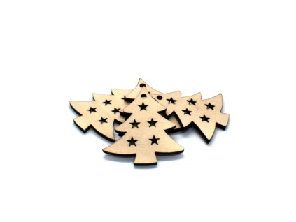 pehucraft dřevěné ozdoby dekorace dřevo vánoce strom stromek gravírování dárek