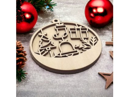 pehucraft drevena vanocni ozdoba 3d stromek boty 2