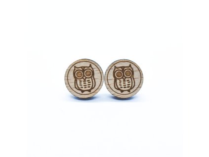 nausnice drevo preklizka buk puzeta sova sovicka