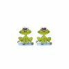 pehucraft dřevěné náušnice žába rosnička zelená gravírování dárek puzeta