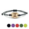 pehucraft dřevěný náramek znamení zvěrokruhu černá blíženci shamballa microcord buk dárek 1