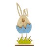 pehucraft zajíček dřevěný velikonoce ozdoba dekorace modrý na nožičkách