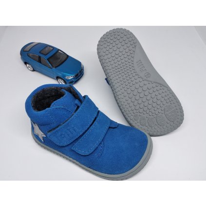 Filii CHAMELEON velours electric blue velcro M Celoročné topánky