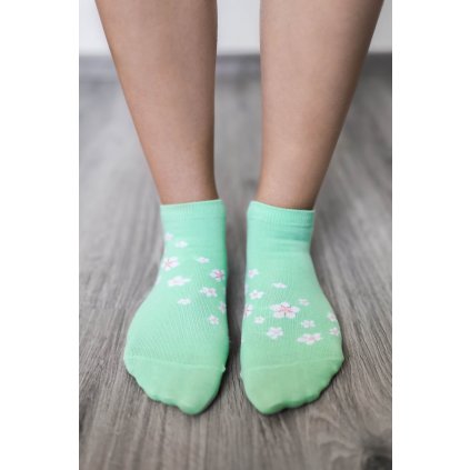 barefoot ponozky kratke ceresnovy kvet 16261 size large v 1