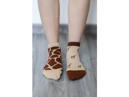 barefoot ponozky kratke zirafa 16558 size large v 1 – kópia