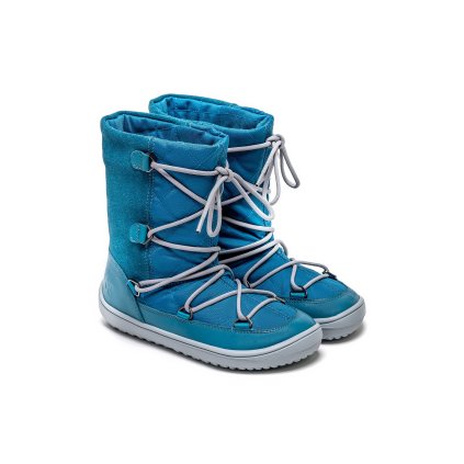 detske zimne barefoot topanky be lenka snowfox kids dark teal 25534 size large v 1
