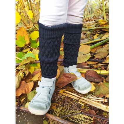 Surtex merino návleky/štucne na nohy čierne