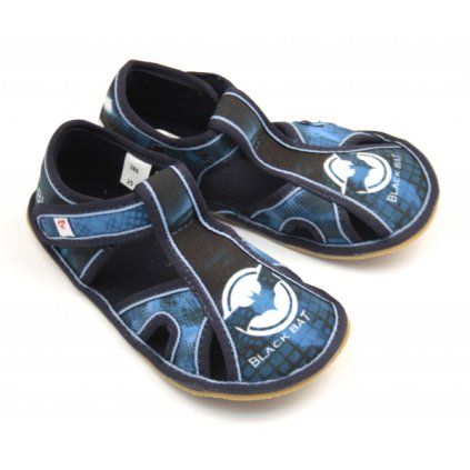 Papuče Ef Barefoot Black Bat 386