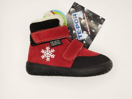 Jonap Jerry zimné topánky s membránou- Červená vločka