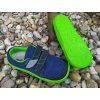 BEDA BLUE LIME sietované tenisky s okopom