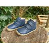 LURCHI NINO BAREFOOT NAPPA SUEDE BLUE- Kožené topánky