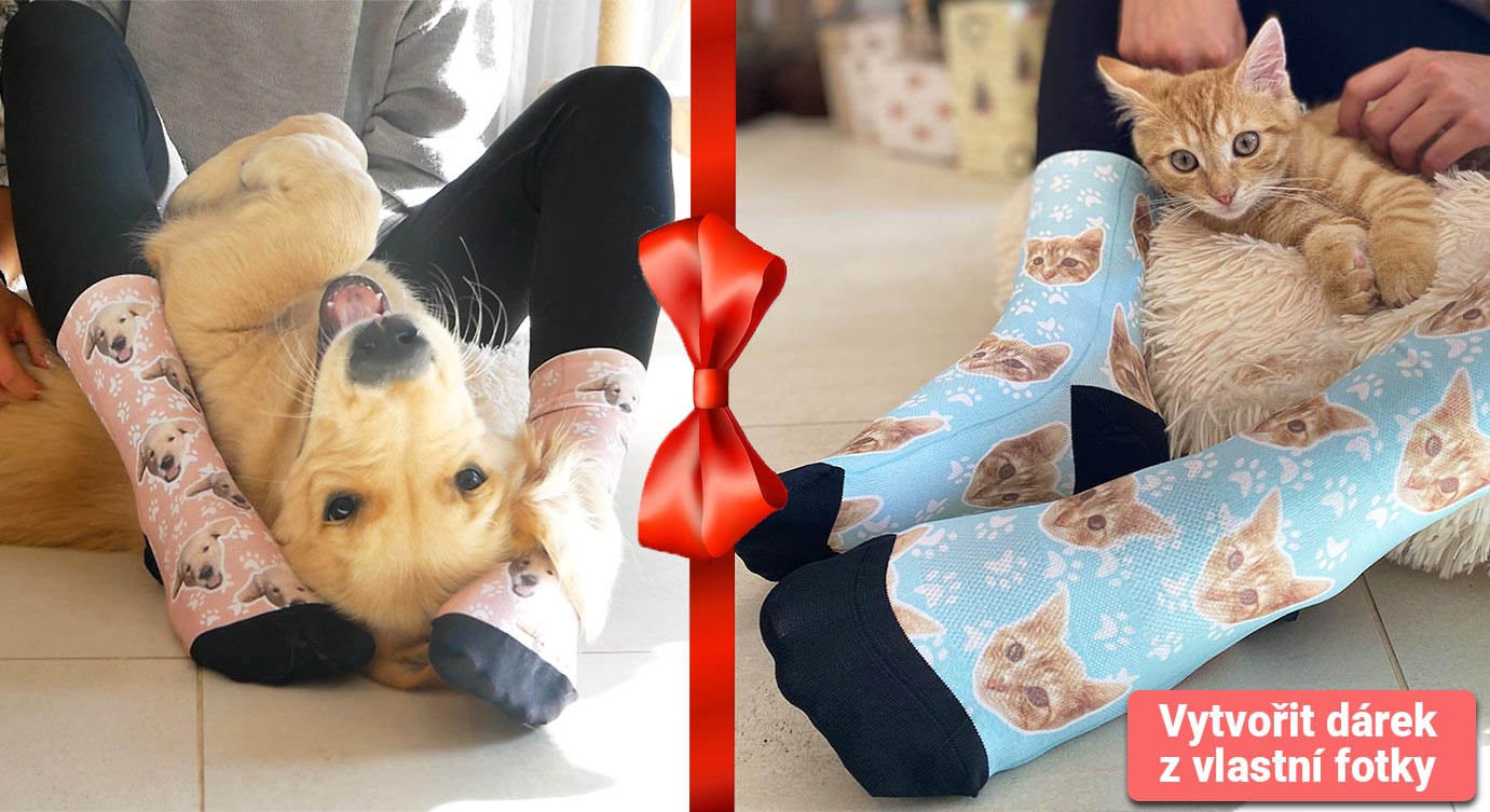Ponožky s potiskem fotky