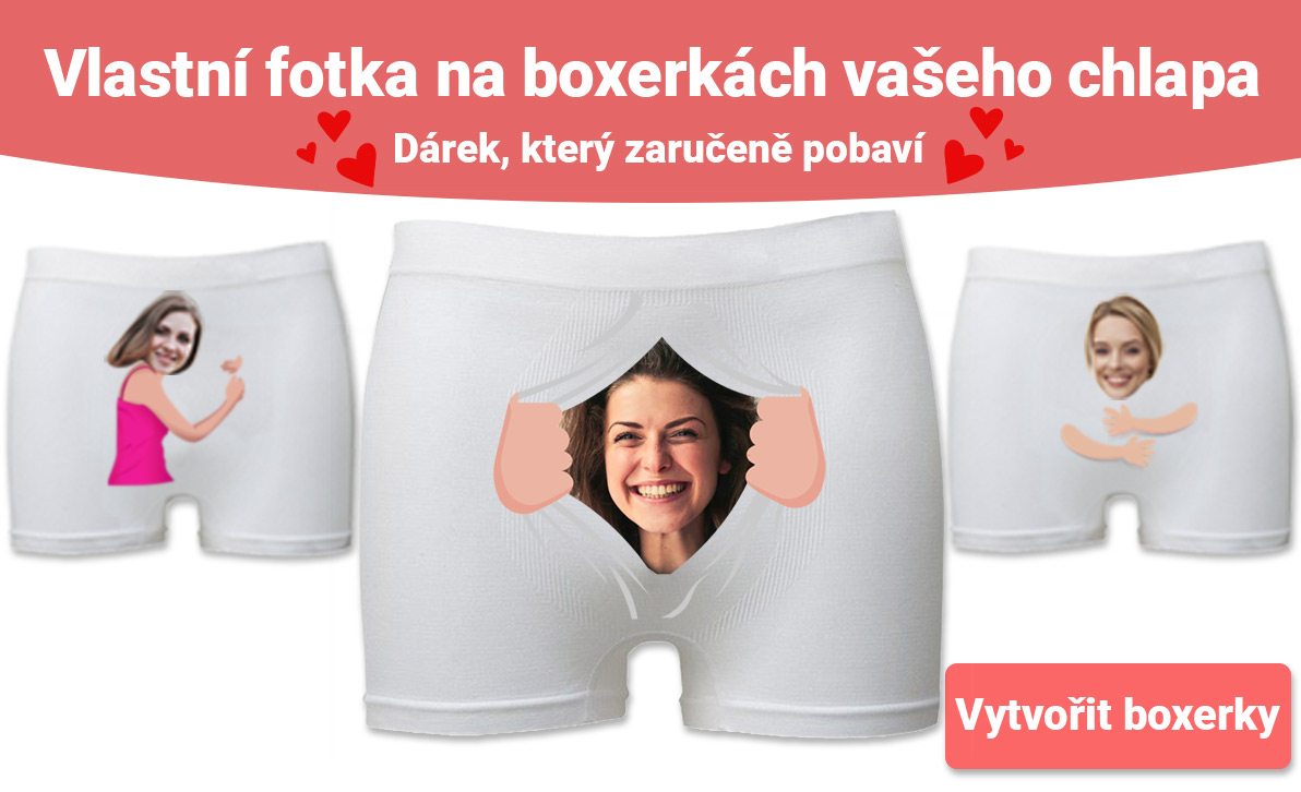 Trenky s potiskem boxerky s fotkou