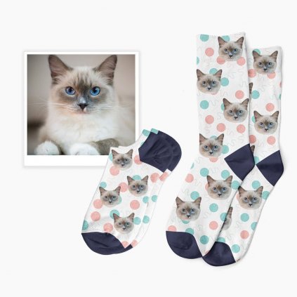 ponožky s potiskem kočky