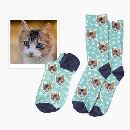 ponožky s vlastní kočkou