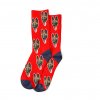 ponožky s vlastním potiskem červené