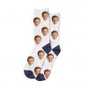 ponožky s vlastní fotkou bílé