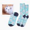 zimní ponožky s kočkou