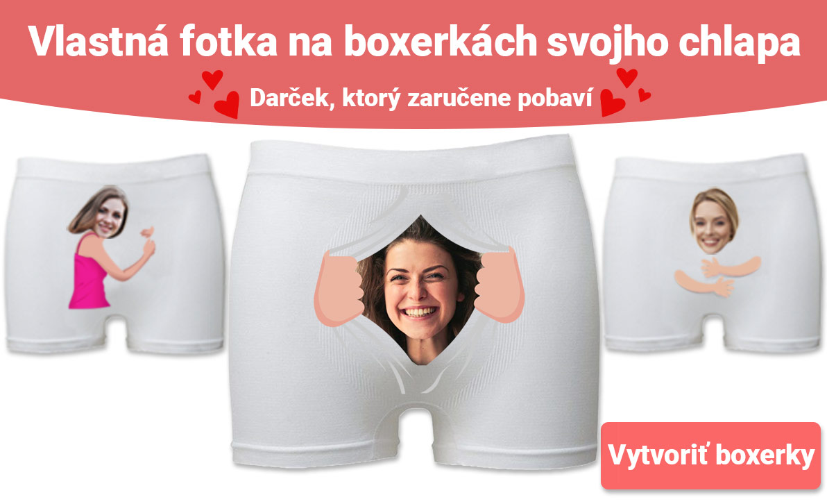 boxerky s fotkou