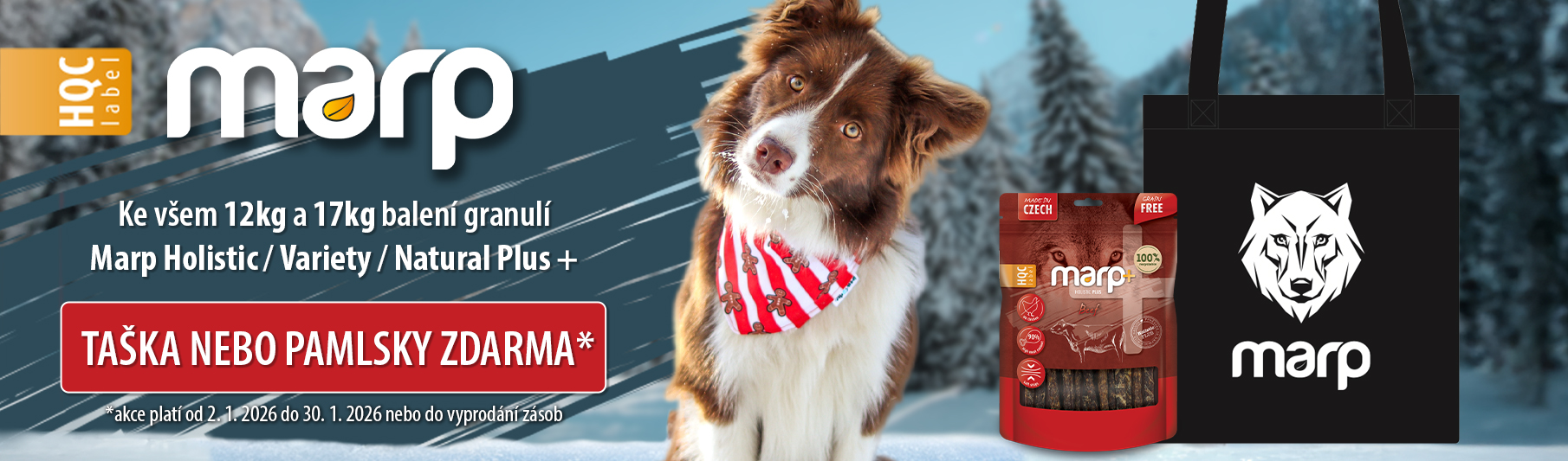 Marp pamlsky nebo taška zdarma