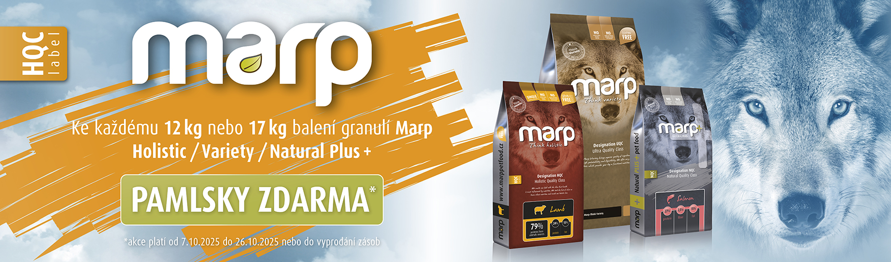 Marp pamlsky zdarma k 12kg nebo 17kg