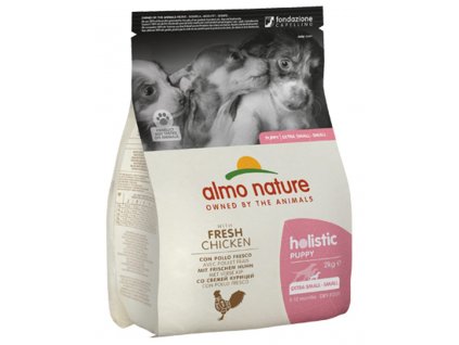 Almo Nature Holistic Puppy XS-S - Kuře a rýže 2kg