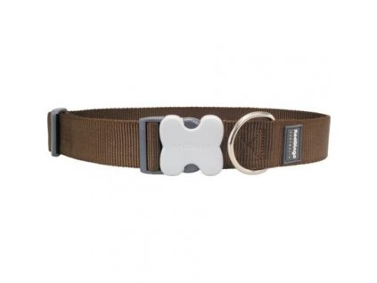 Obojek Red Dingo 40 mm x 50-80 cm - Jednobar. - Hnědá