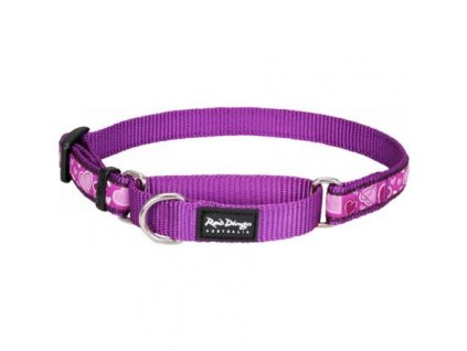 Red Dingo obojek polostahovací – Breezy Love Purple – 15 mm x 26-40 cm