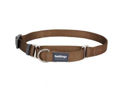 Obojek polostahovací Red Dingo 20 mm x 33-50 cm - Jednob. - Hnědá